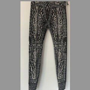 Herve Leger stretch pants/ jacquard leggings